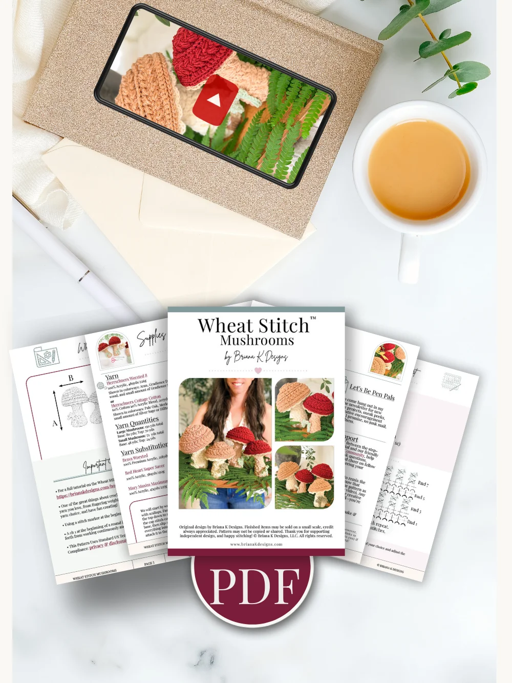 Wheat Stitch™ Mushrooms product image (2)