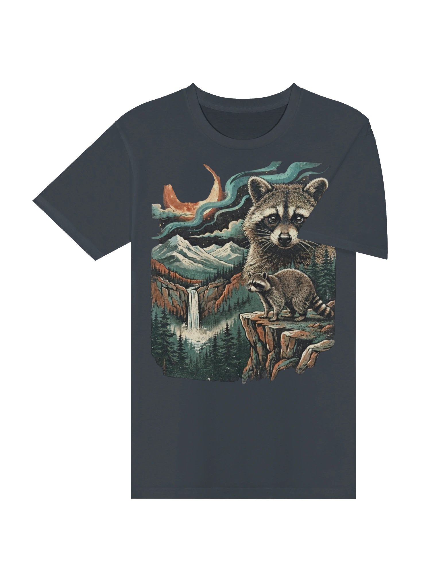 Cosmic Raccoon Vintage T-Shirt product image (5)