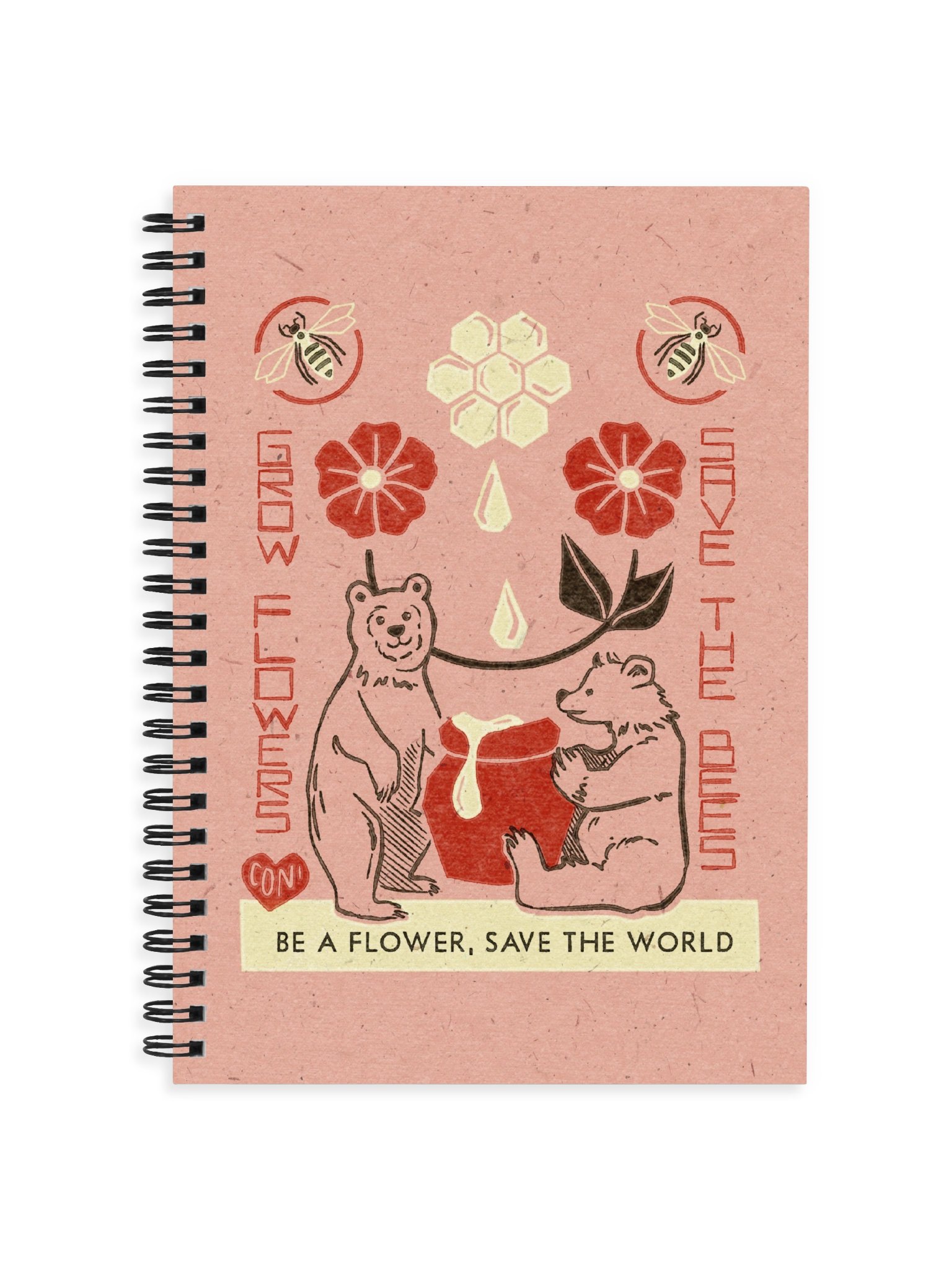 Save the Bees Spiral Notebook product image (1)