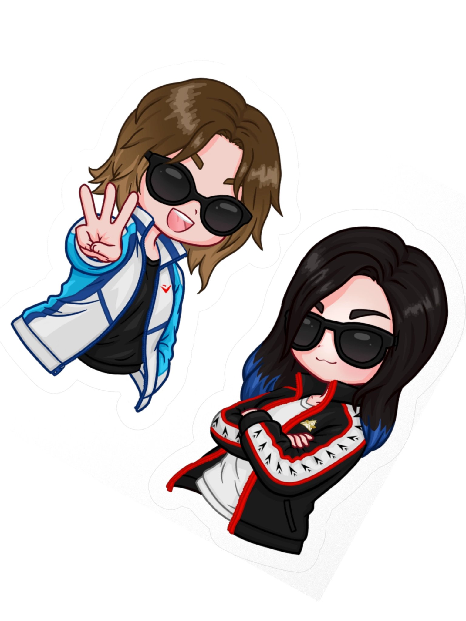 DJ Haru and Rin Stickers product image (2)
