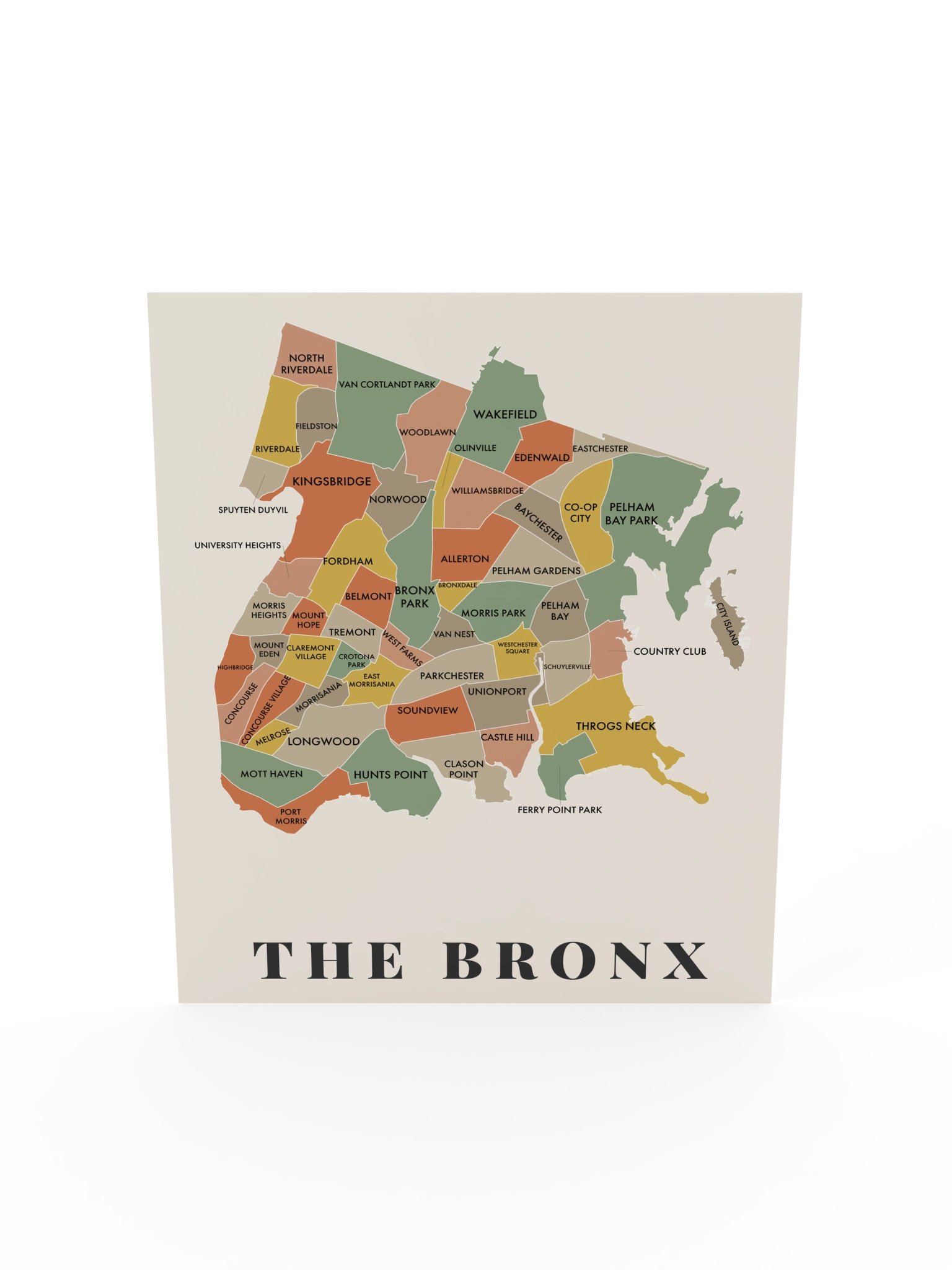 Bronx Neighborhood Map (Earth) [all] product image (1)