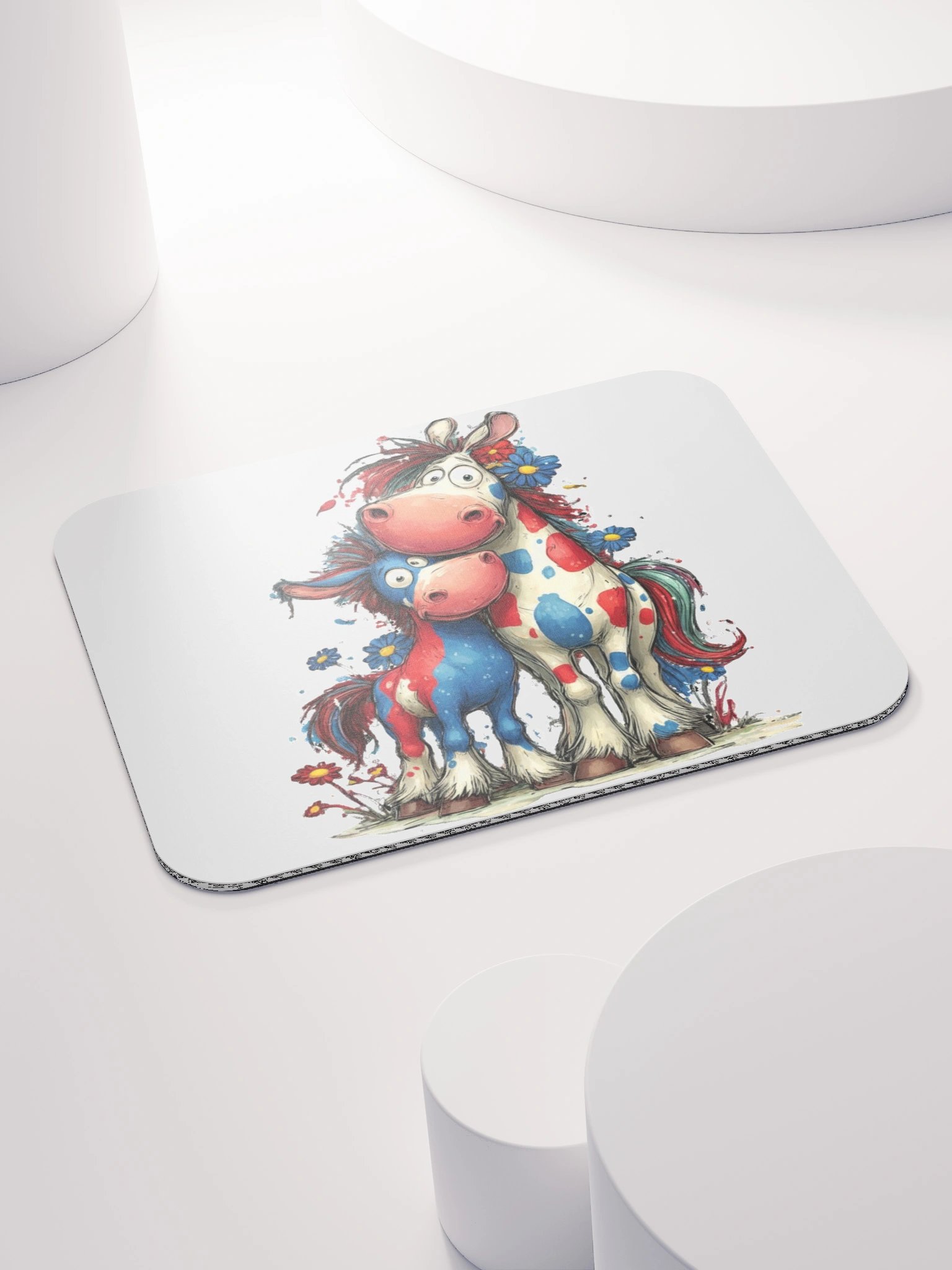 Whimsical Horse Family Mouse Pad product image (4)