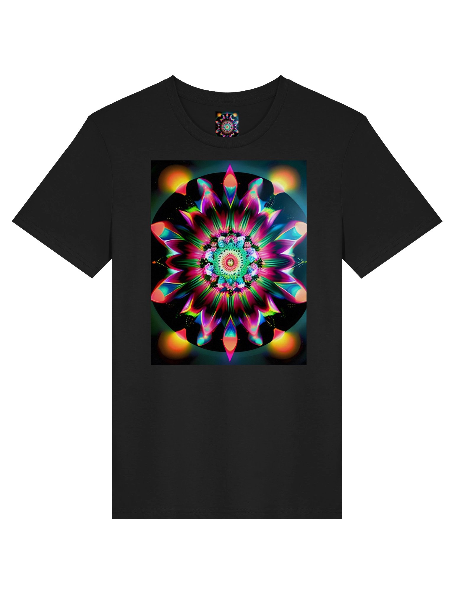 Neon Floral Mandala Tee product image (1)
