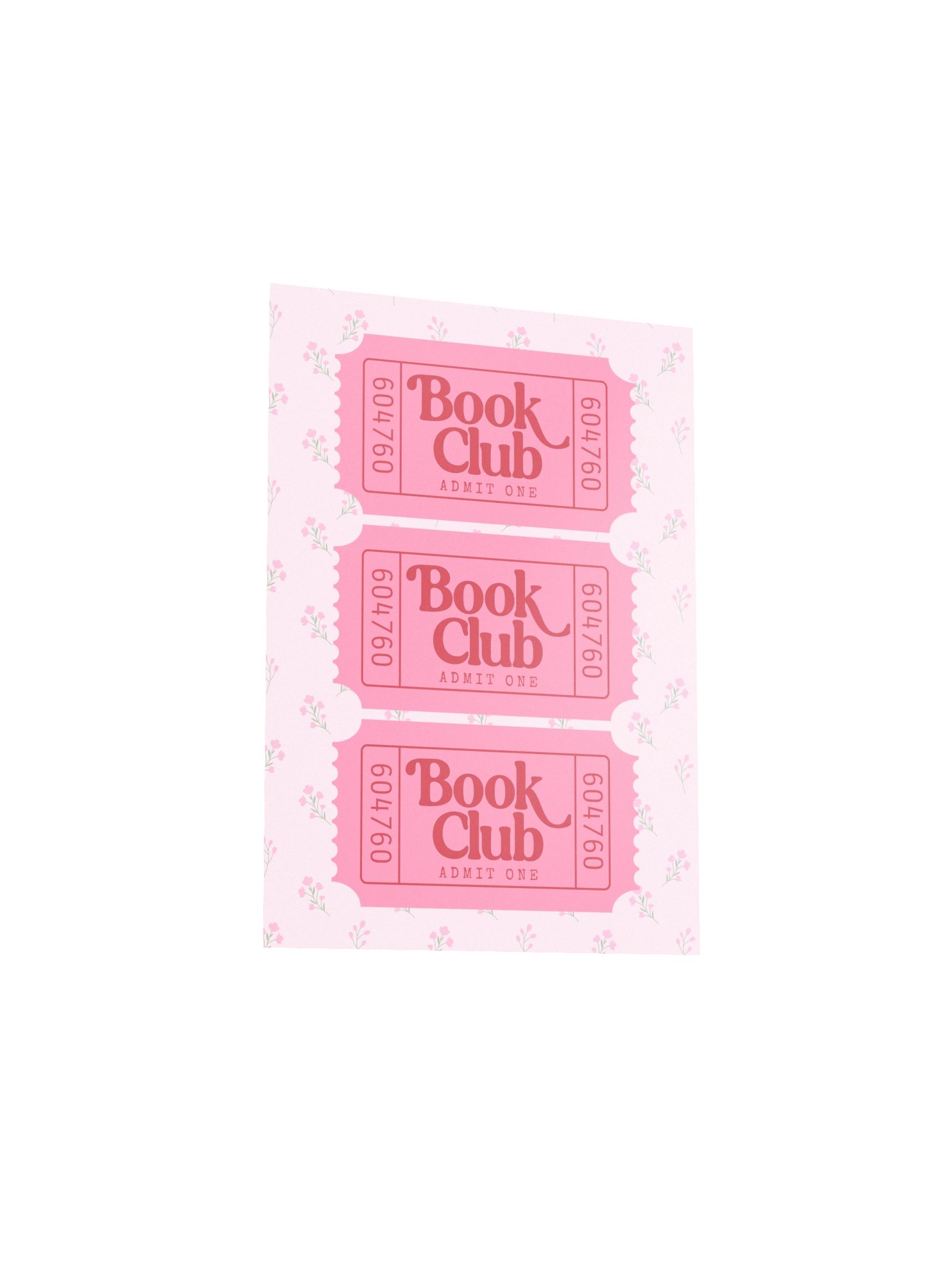 Book Club Ticket Poster | Granny Chic - Pink product image (4)