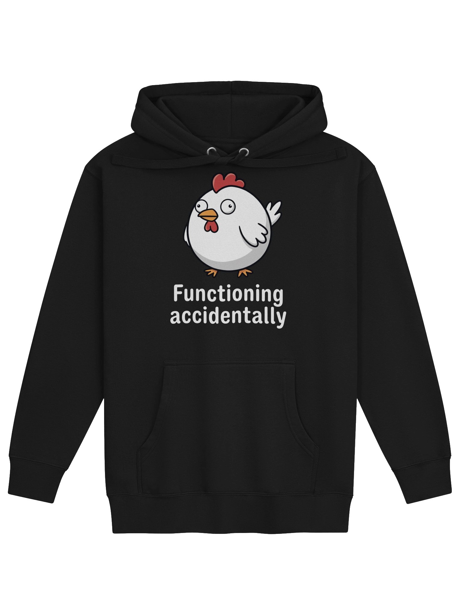 Functioning Accidentally Chicken Hoodie product image (1)