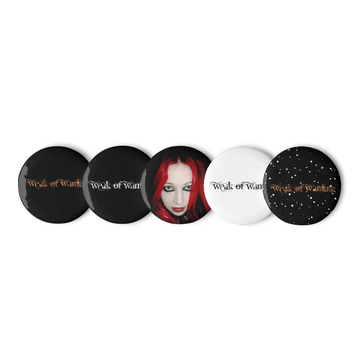 Weak Of Wanting Logo Pin Badge set product image (1)