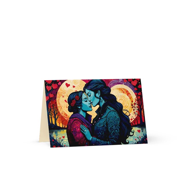 Lesbe Valentines, Dazzling Love Card product image (4)