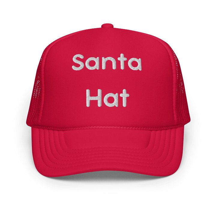 Santa Hat - 3D Puff Embroidery product image (1)