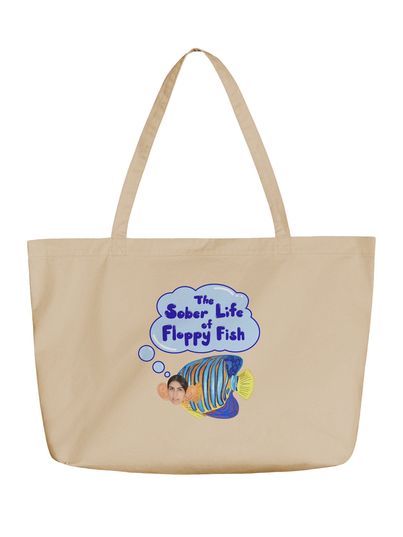 Sober Floppy Fish Tote Bag product image (1)