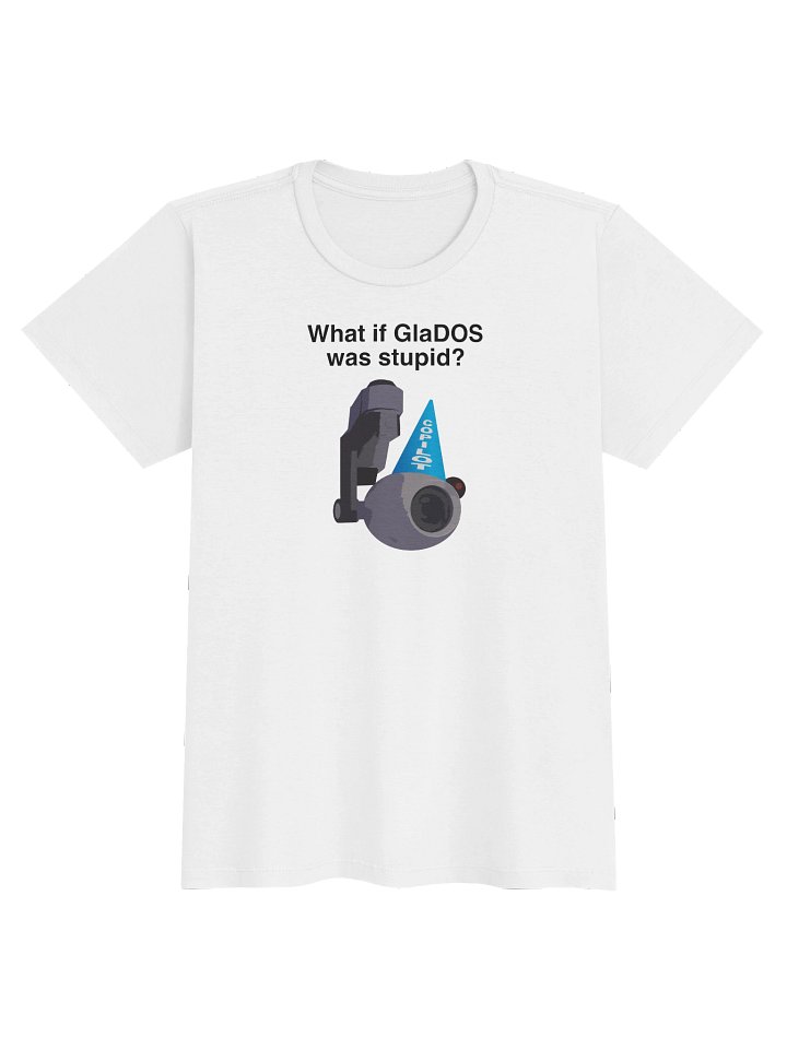 Women's "GlaDOS" White T-Shirt product image (1)