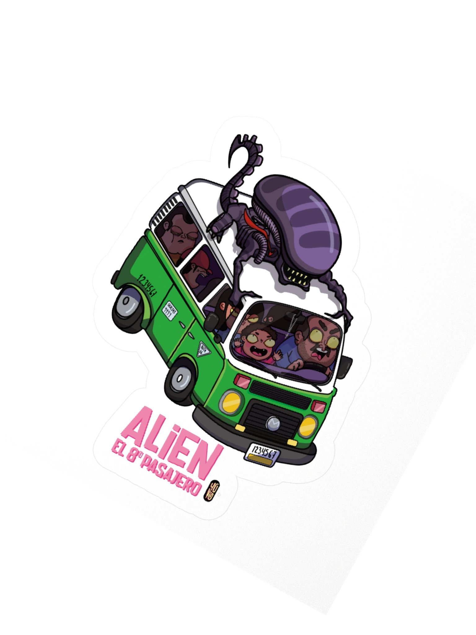 Alien el Octavo Pasajero - Sticker (Kiss Cut) product image (5)