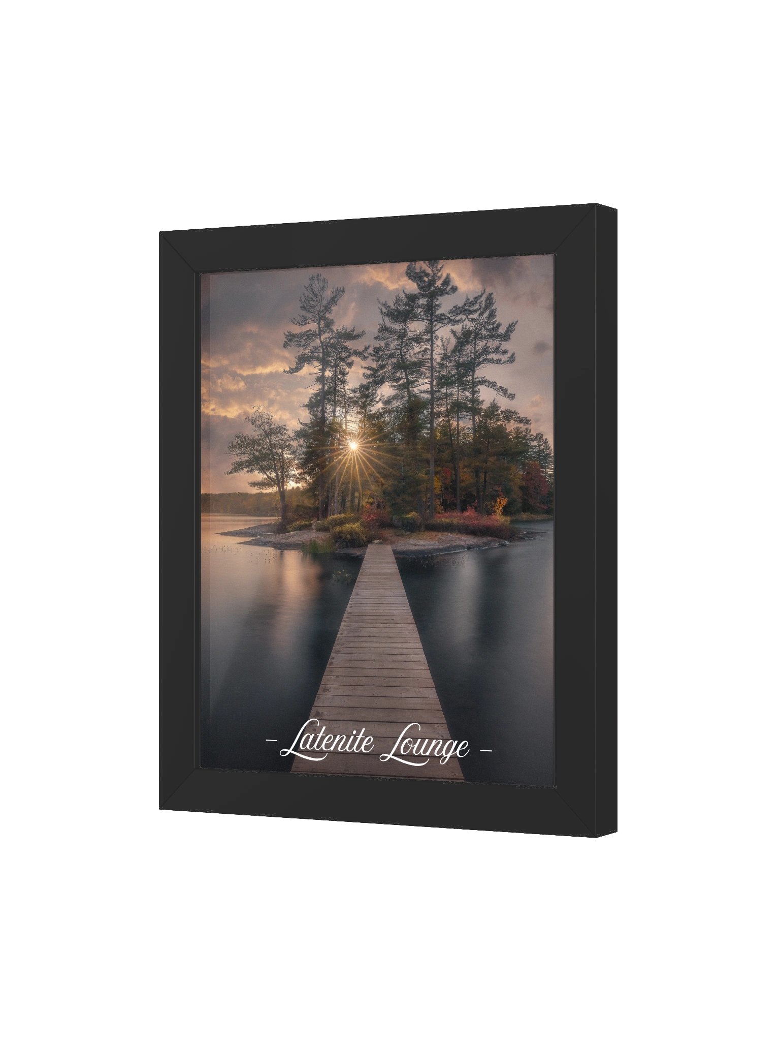 Latenite Lounge — Island Dock Sunset Framed Poster product image (7)