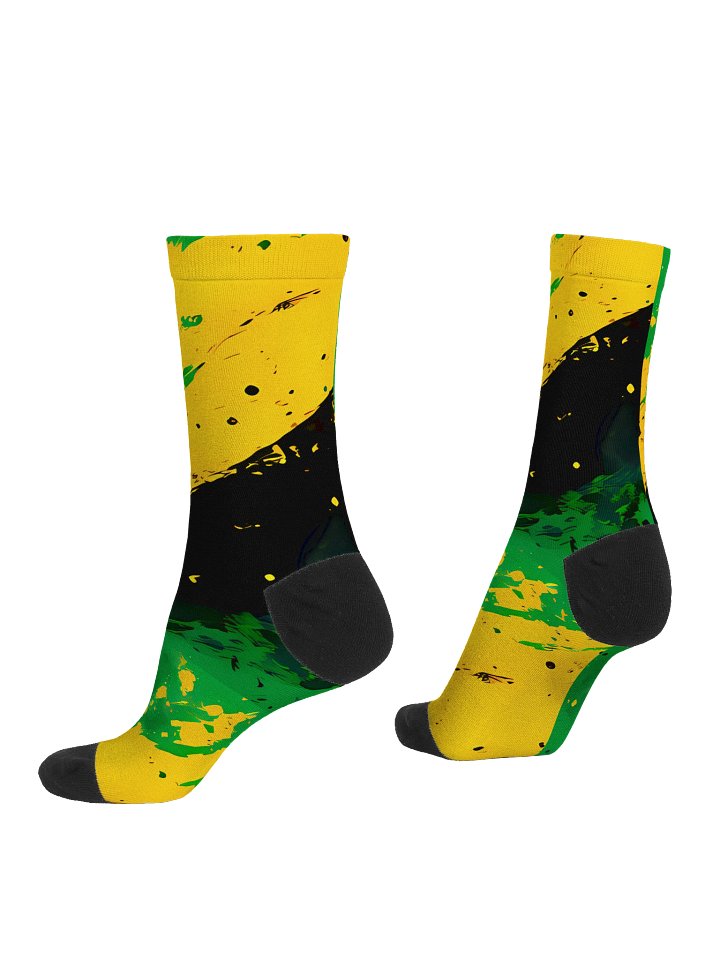 Vintage Jamaica Sport Print - Caribbean Apples | Premium Sustainable Crew Socks product image (2)