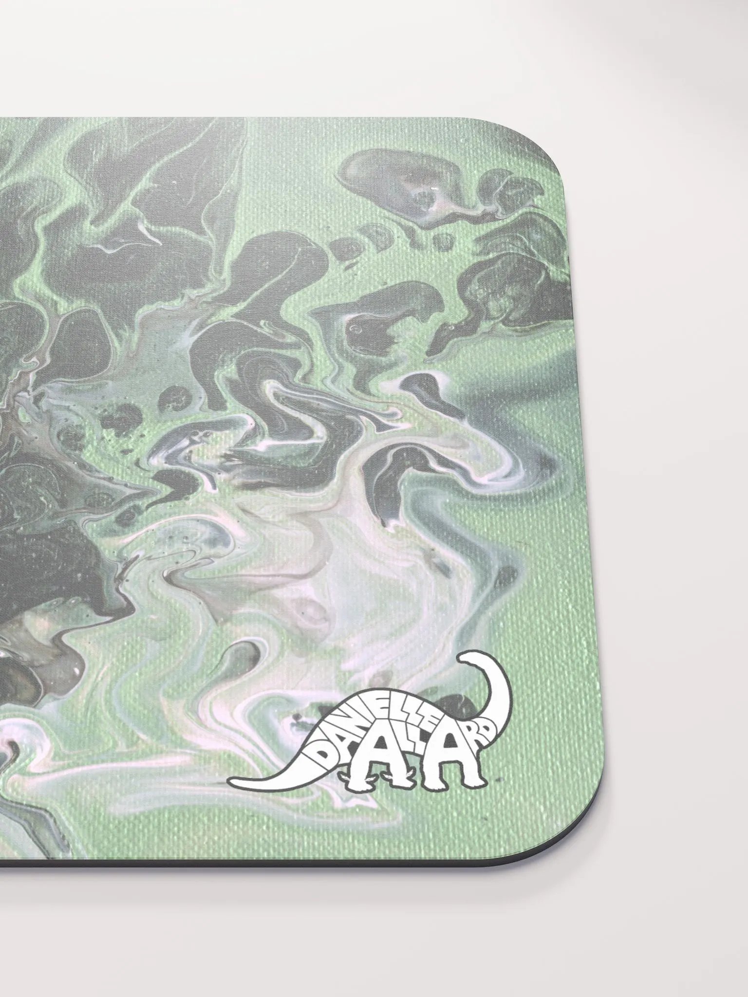 Metallic Green Fluid Acrylic Mouse Pad product image (4)