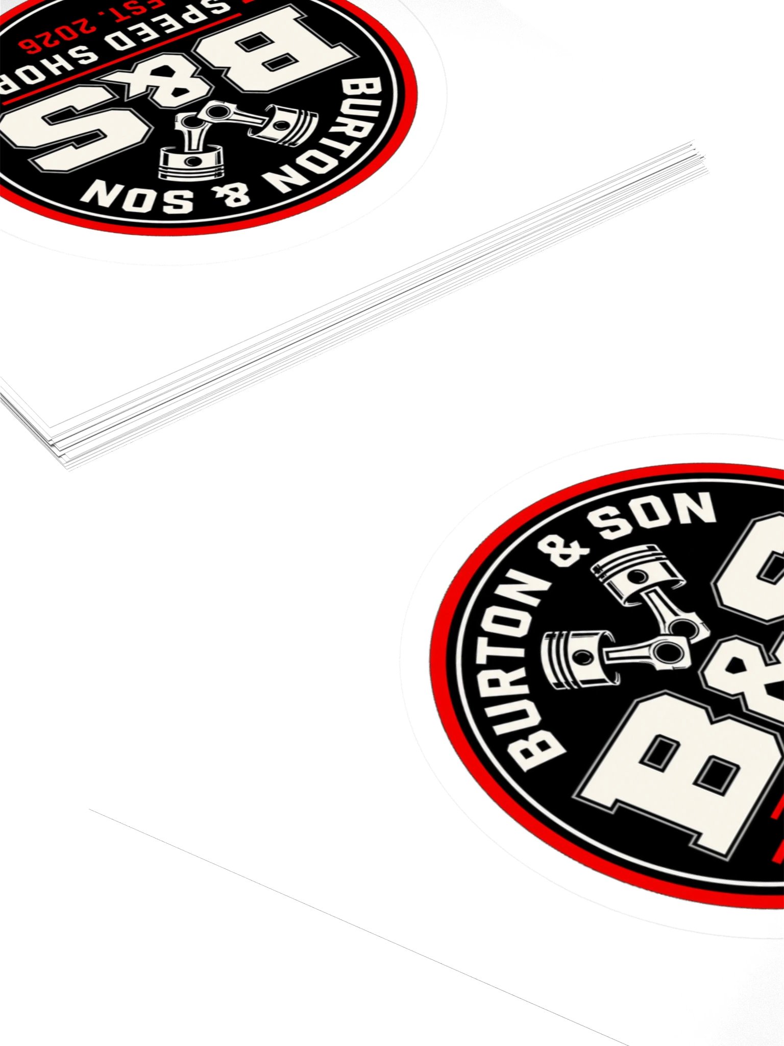 B&S Speed Shop Circle Logo Sticker product image (4)