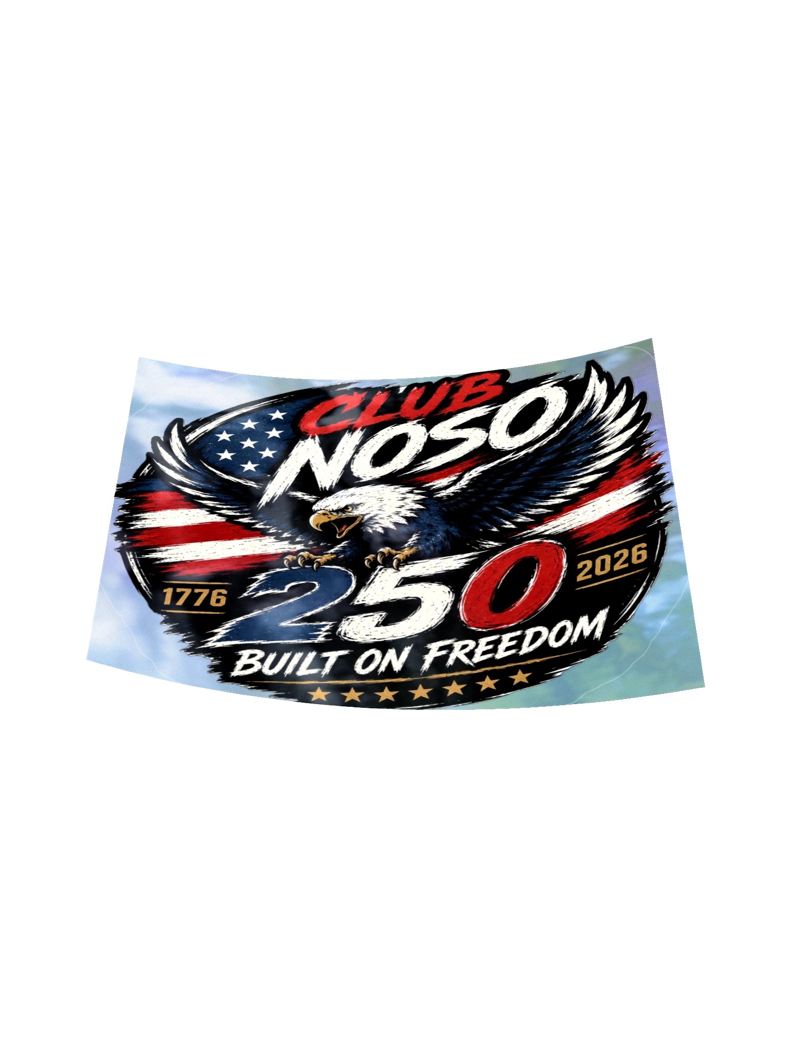 250th fourth of july Holographic sticker product image (17)