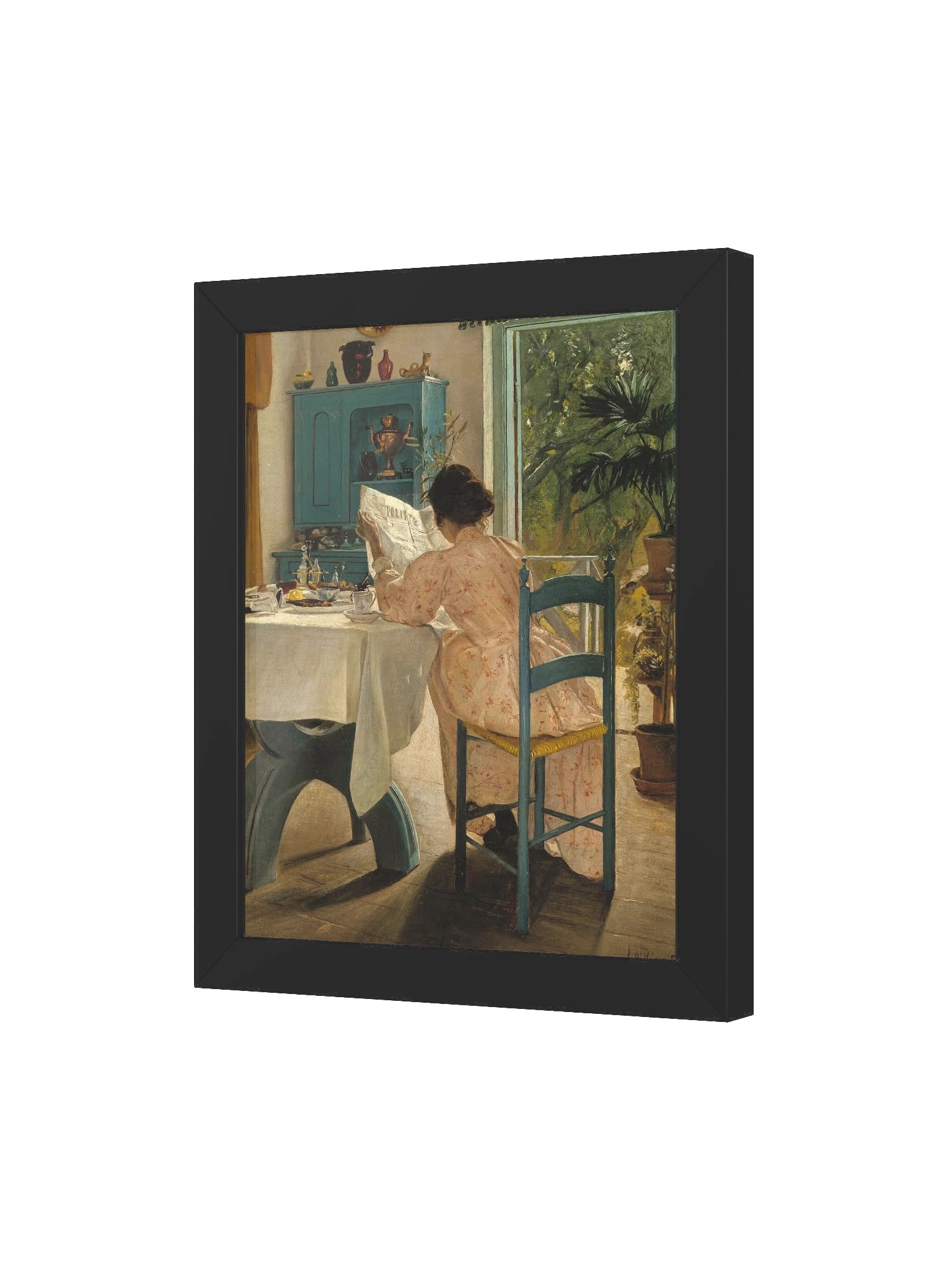 "Ved frokostbordet og morgenaviserne (At Breakfast)" by Laurits Andersen Ring Framed Poster product image (4)