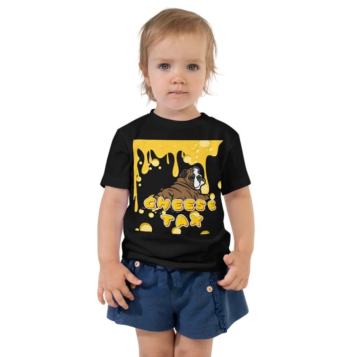 Whimsical Bulldog Cheese Tax Toddler T-Shirt product image (1)