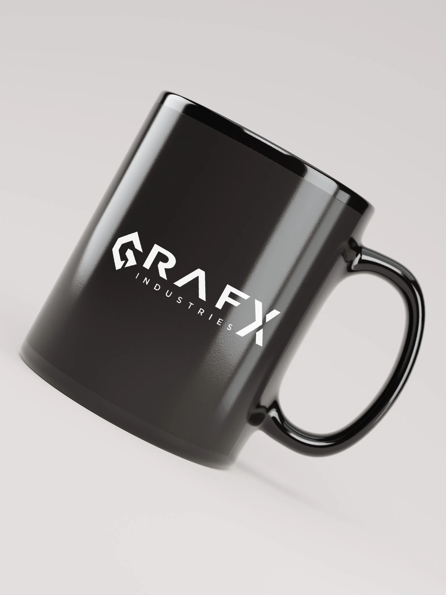 GFX Motion | GFX Industries - Black Mug - White Logo product image (7)