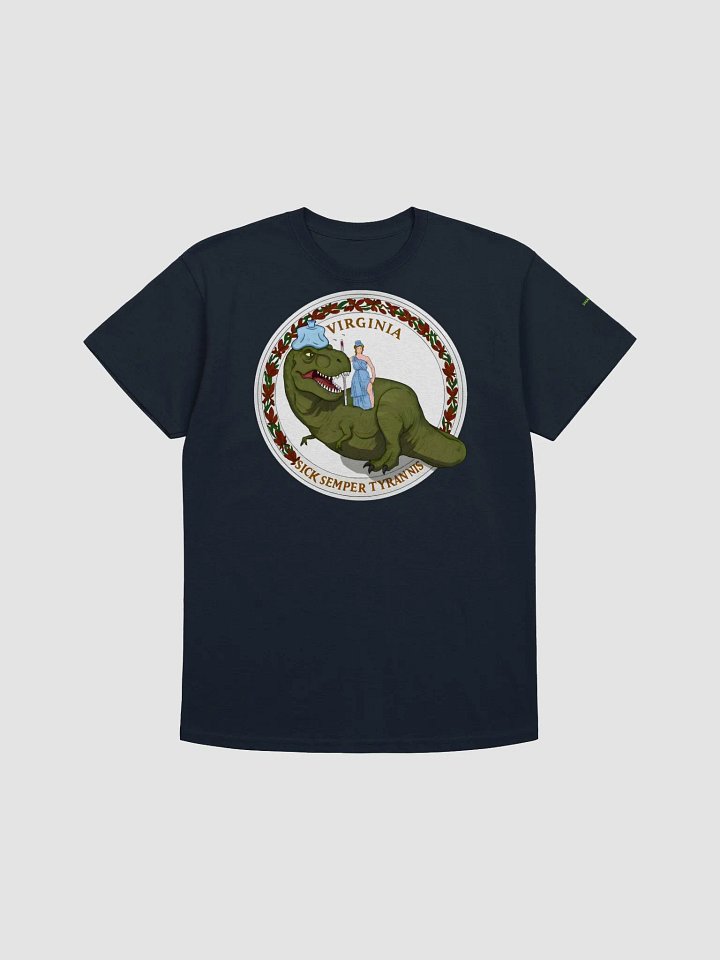 Sick Semper Tyrannis - Virginia State Flag Seal with Dinosaur Shirt product image (19)