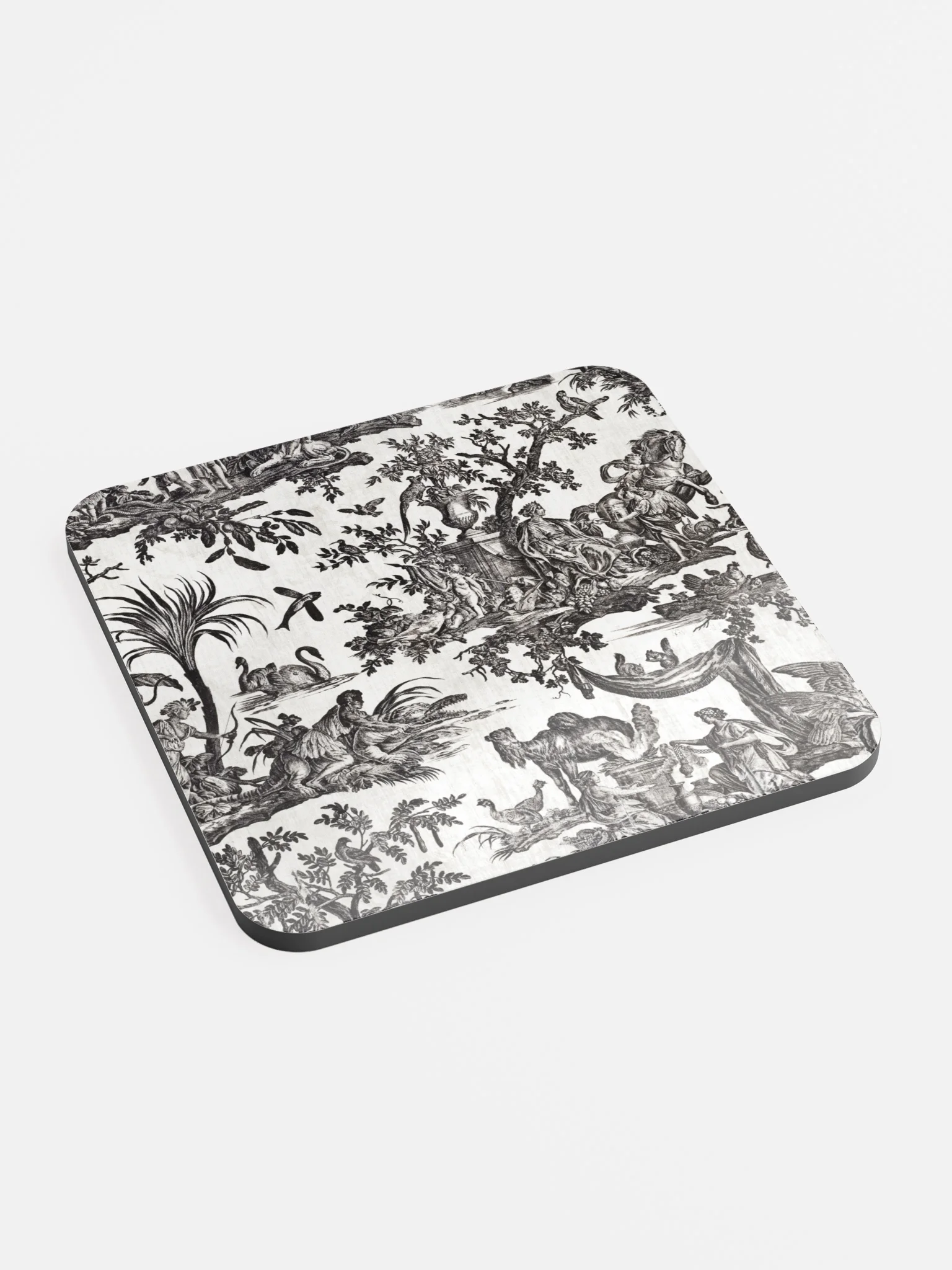 Engraved Garden Scene Cork Coaster product image (2)