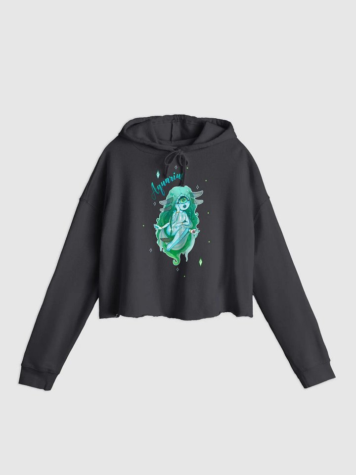 Aquarius Crop Hoodie (Zodiac Series) product image (6)