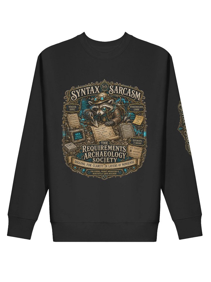 Syntax & Sarcasm Requirements Archaeology Cotton Heritage Premium Sweatshirt product image (2)