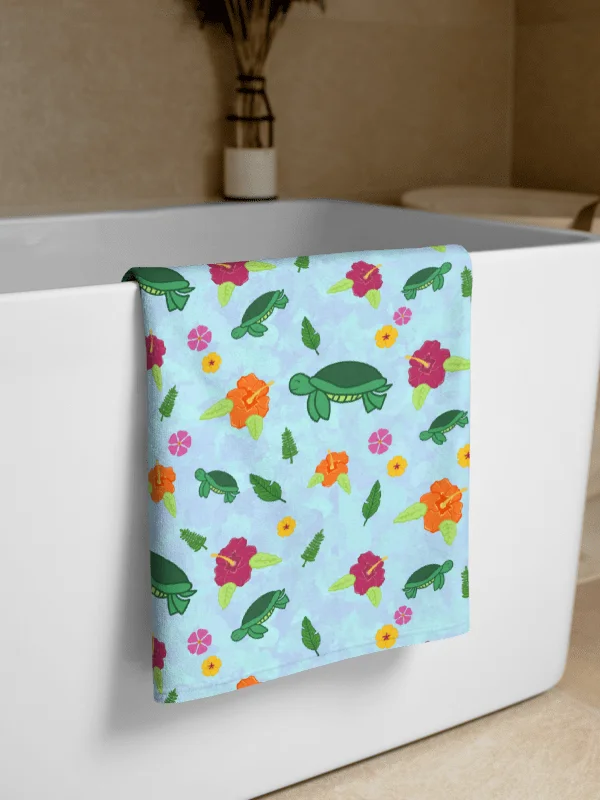 Tropical Turtle Pattern Towel product image (1)