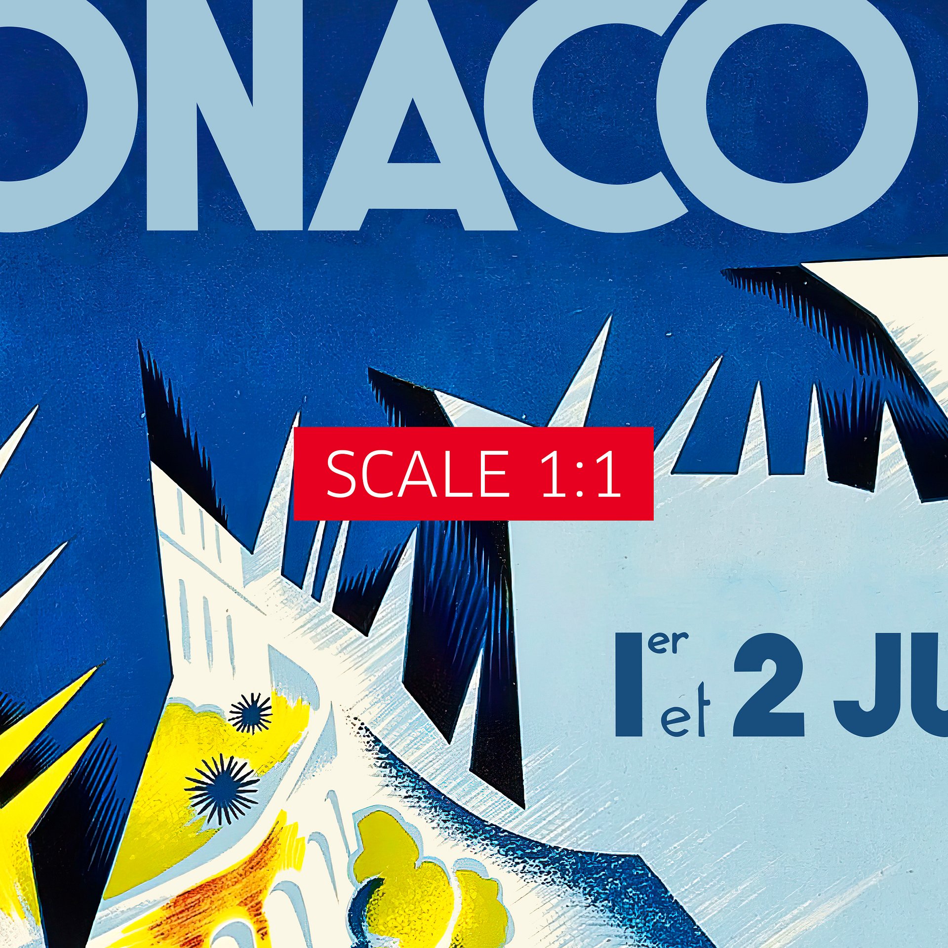 Monaco Vintage F1 Grand Prix, 1952 poster — Vintage Formula 1 poster, Monaco Grand Prix poster, retro travel poster, retro travel art product image (5)