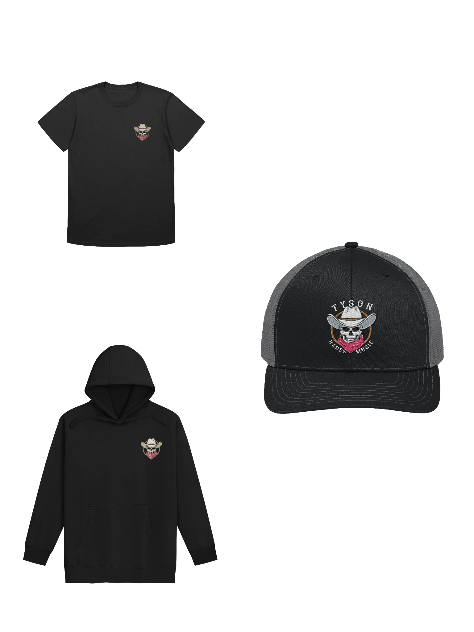 SKULL T-shirt, Hoodie & Hat Bundle product image (2)