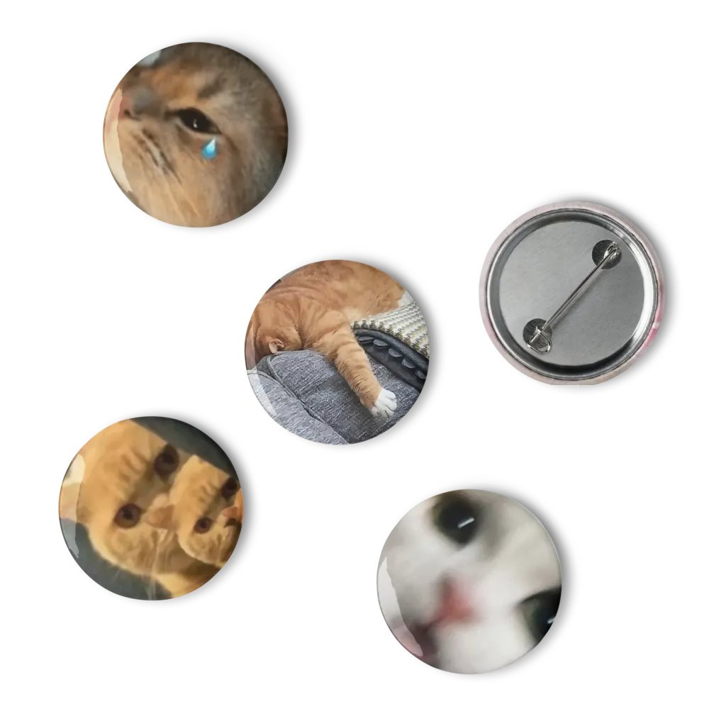Set of Pin Buttons: Meme Cats 10 product image (6)