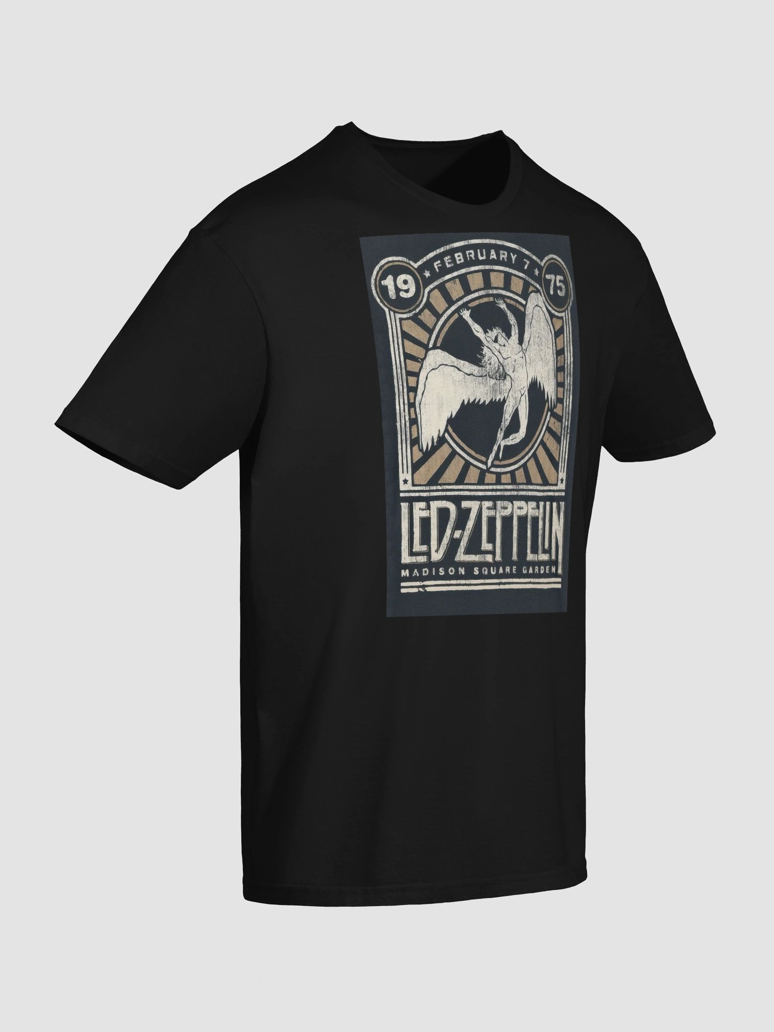Led Zeppelin T-Shirt | 1975 Madison Square Garden Concert Poster Graphic Tee | Classic Rock Shirt product image (7)