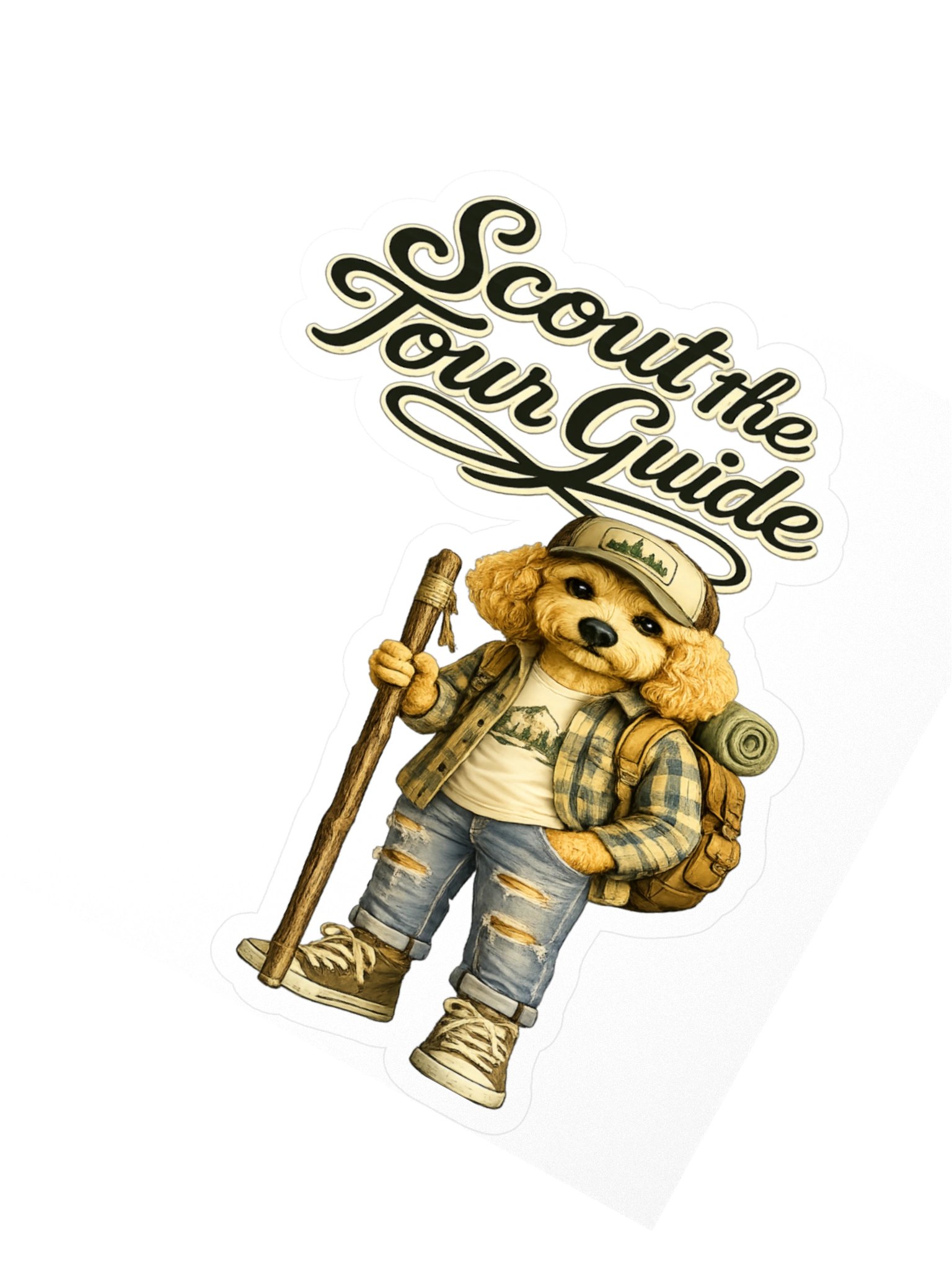 Scout the Tour Guide Dog Sticker product image (2)