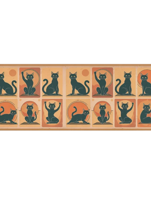 Black Cats Doing Yoga Mat product image (3)