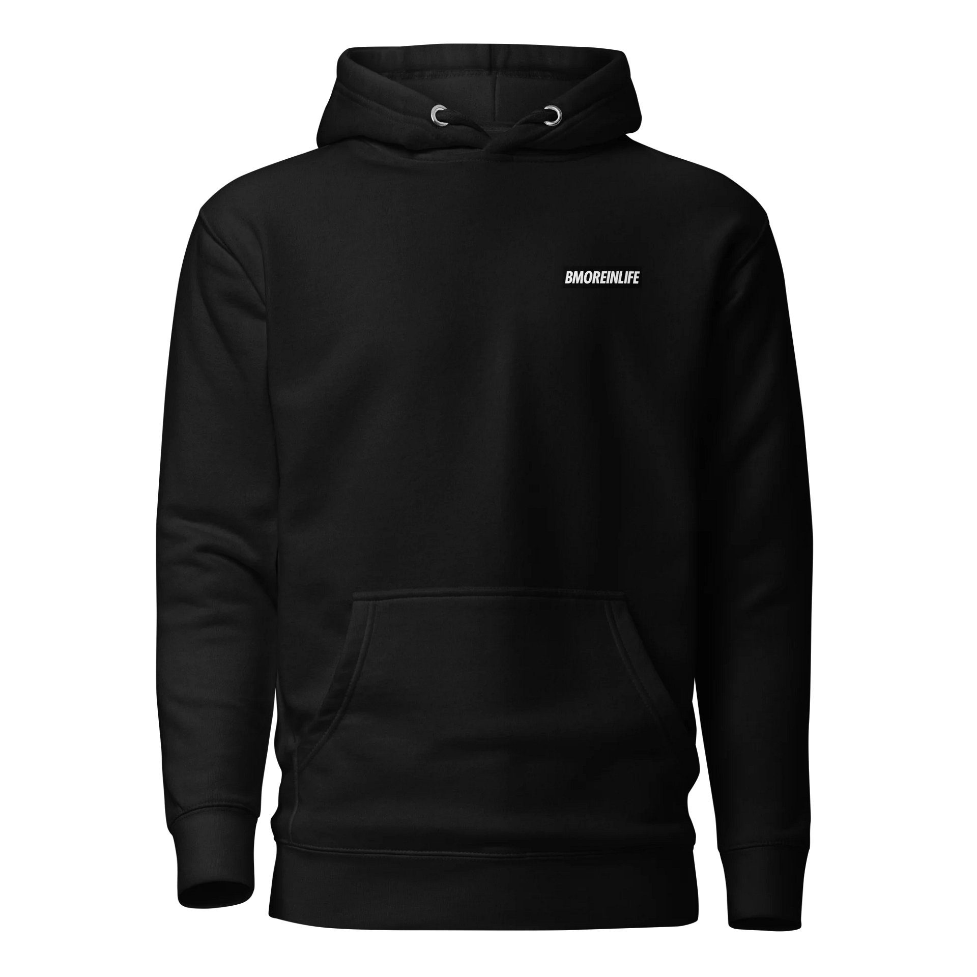 BMOREINLIFE Graphics Hoodie Stay Positive, Adult (Black) product image (1)