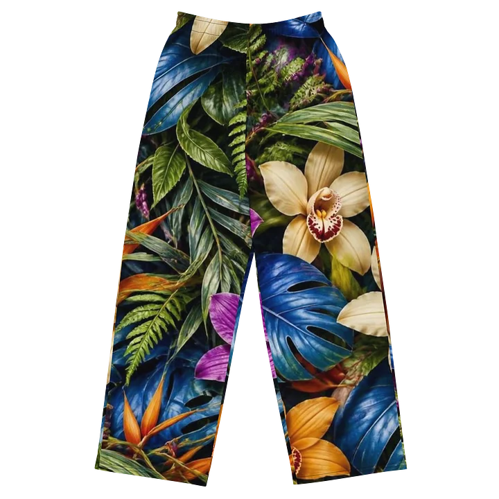 "BP629" Tropical Orchid Wide-Leg Pants product image (1)