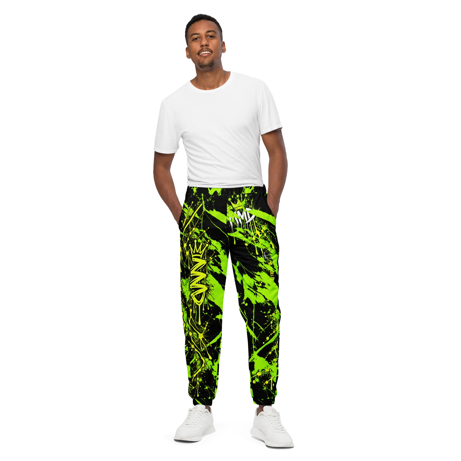 Neon Crown Splash Track Pants product image (1)