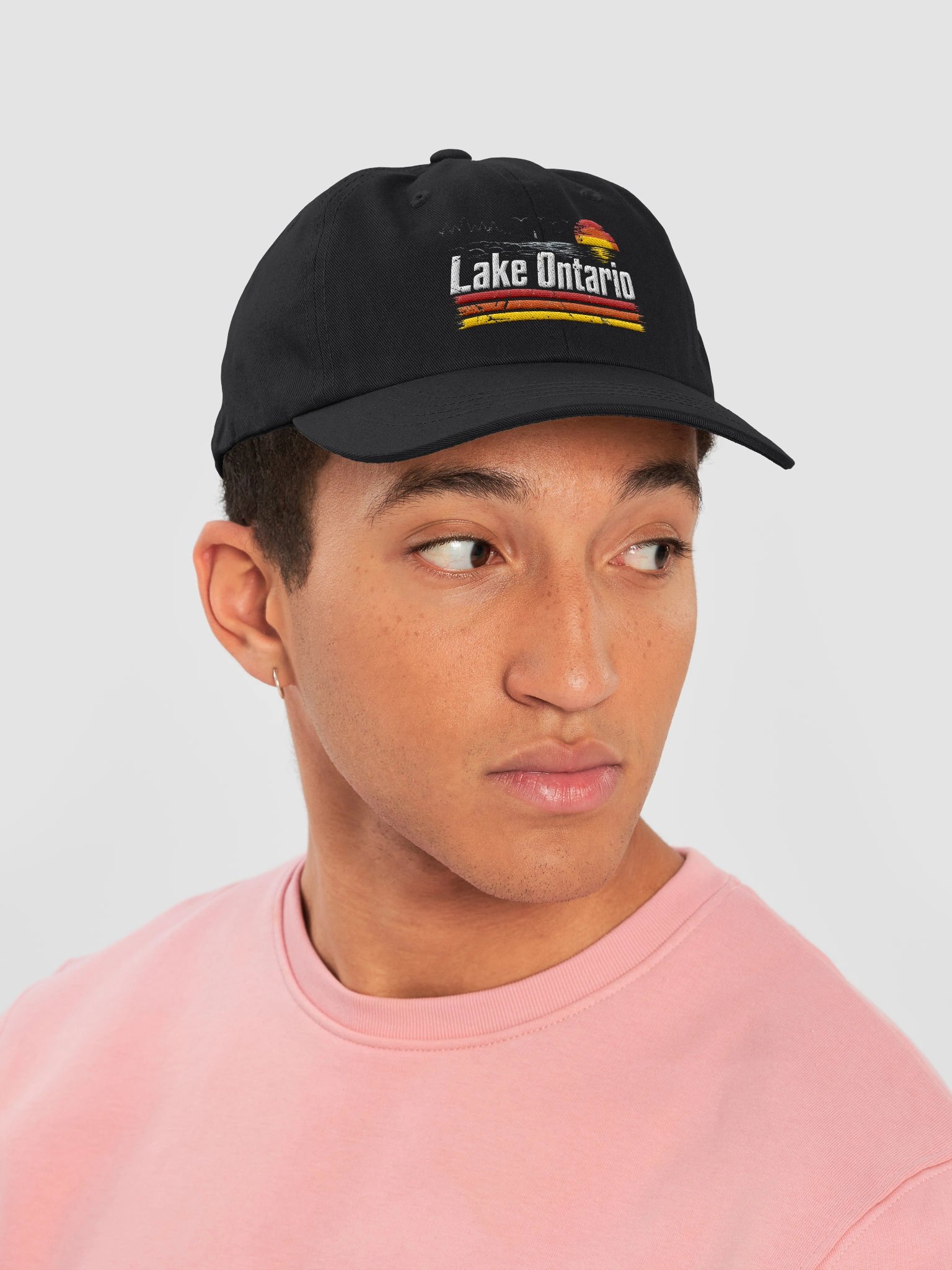 Retro Sunset Great Lakes Lake Ontario Hat product image (6)