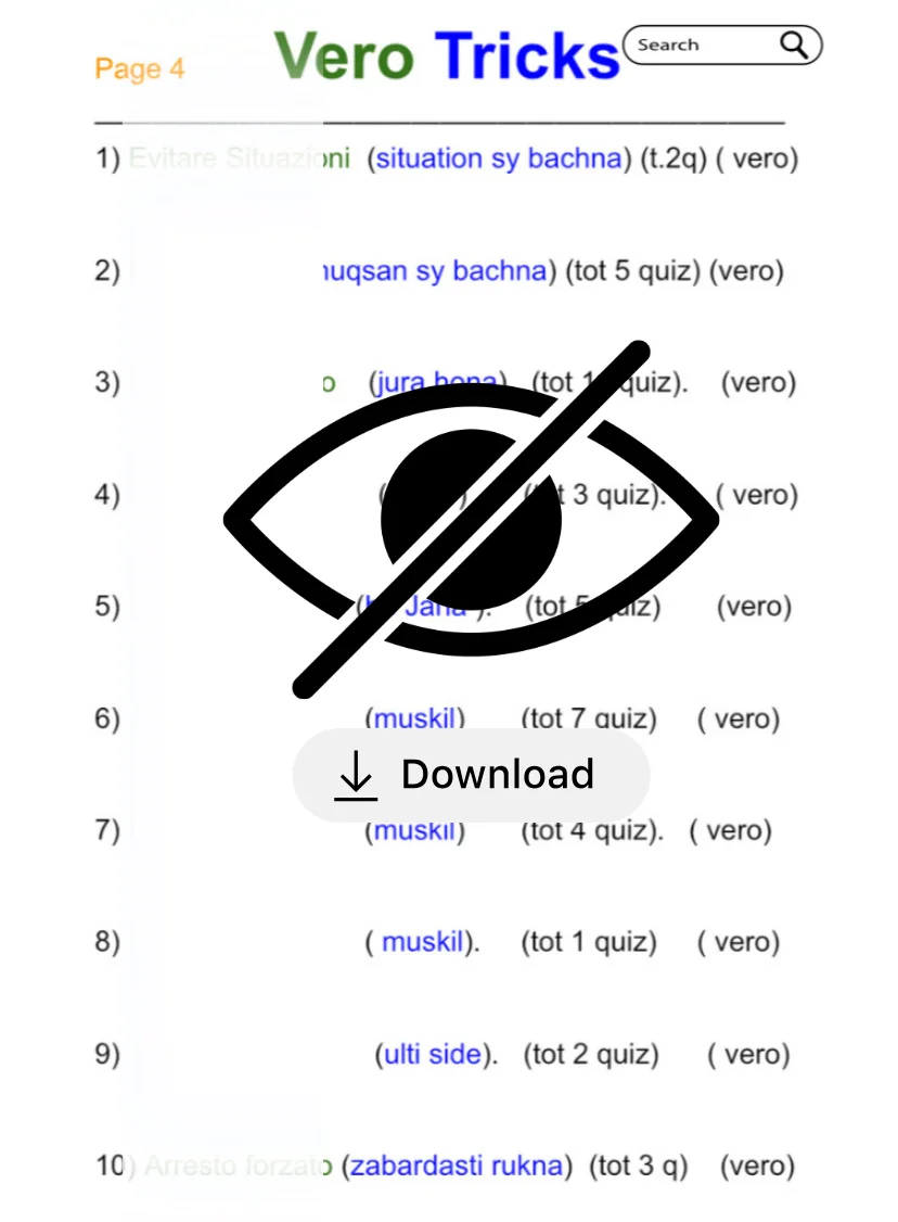 Patente B Tricks Book in Urdu PDF Book - Download Guess Book - Trucchi Patente B in Urdu Book product image (10)