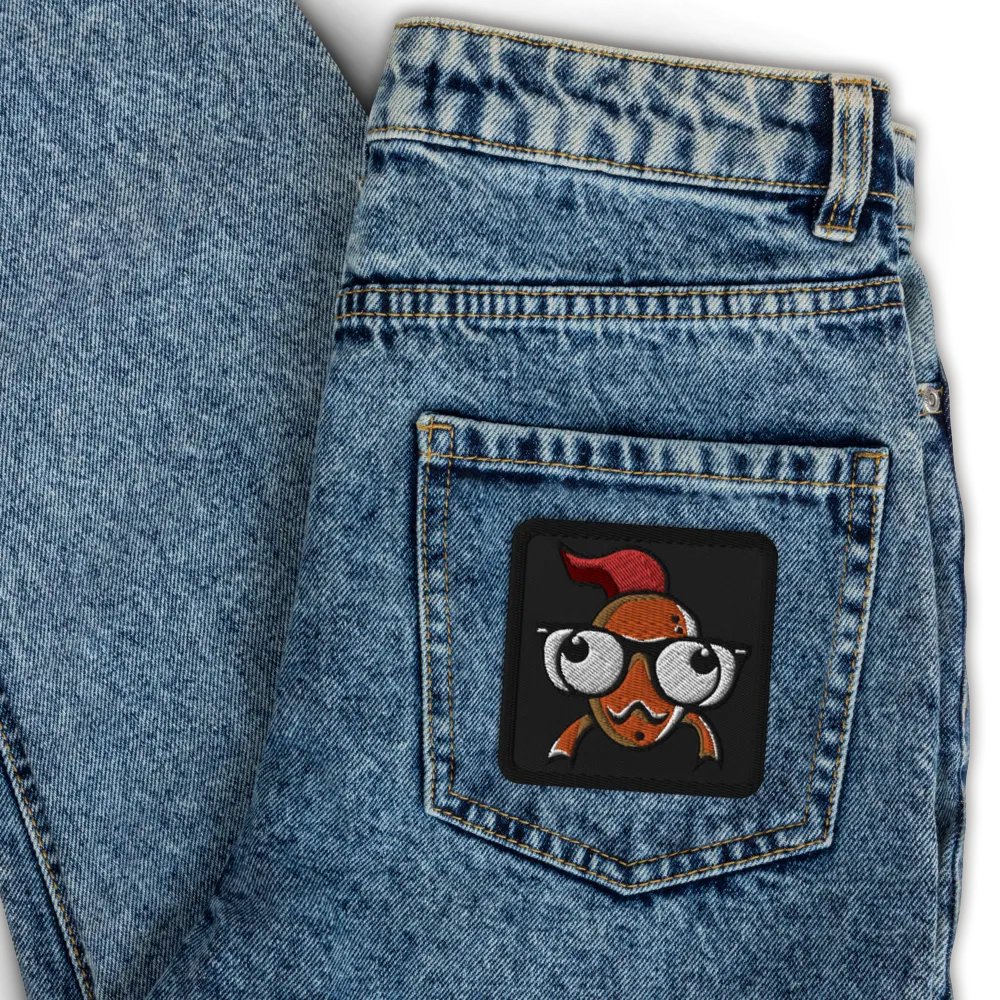 FEESH Logo Square Patch [black border] product image (3)