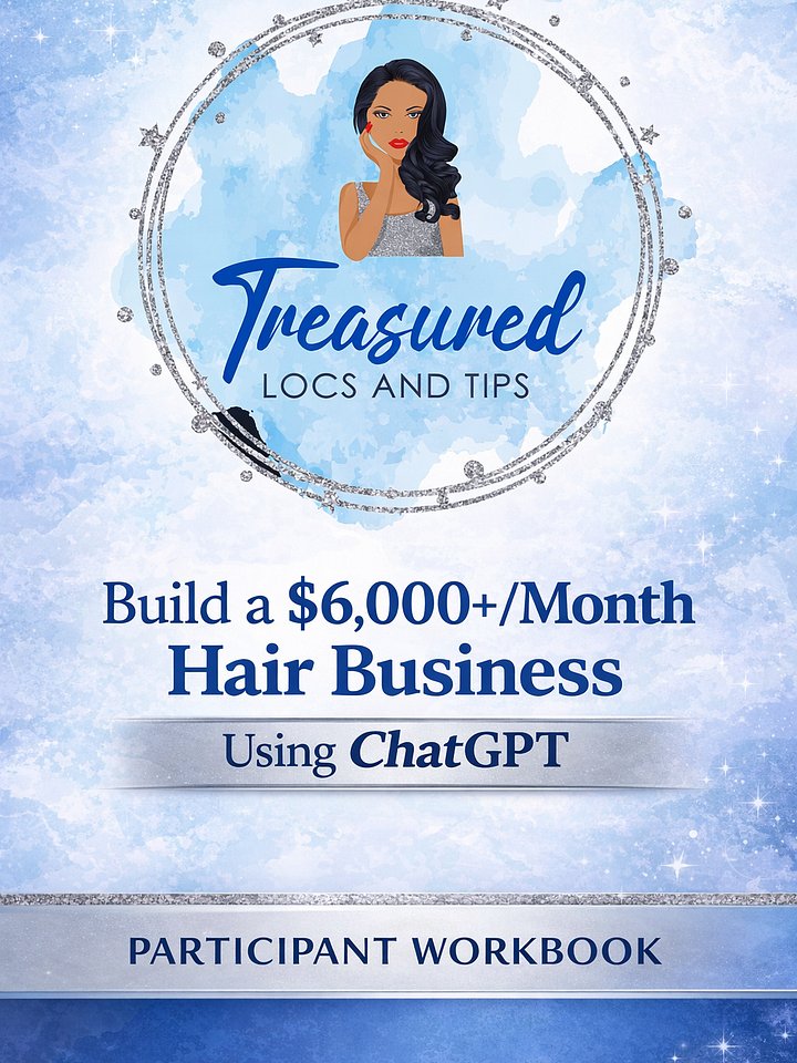 AI Business Planning Workbook/ Build a $6000 Hair Business product image (1)