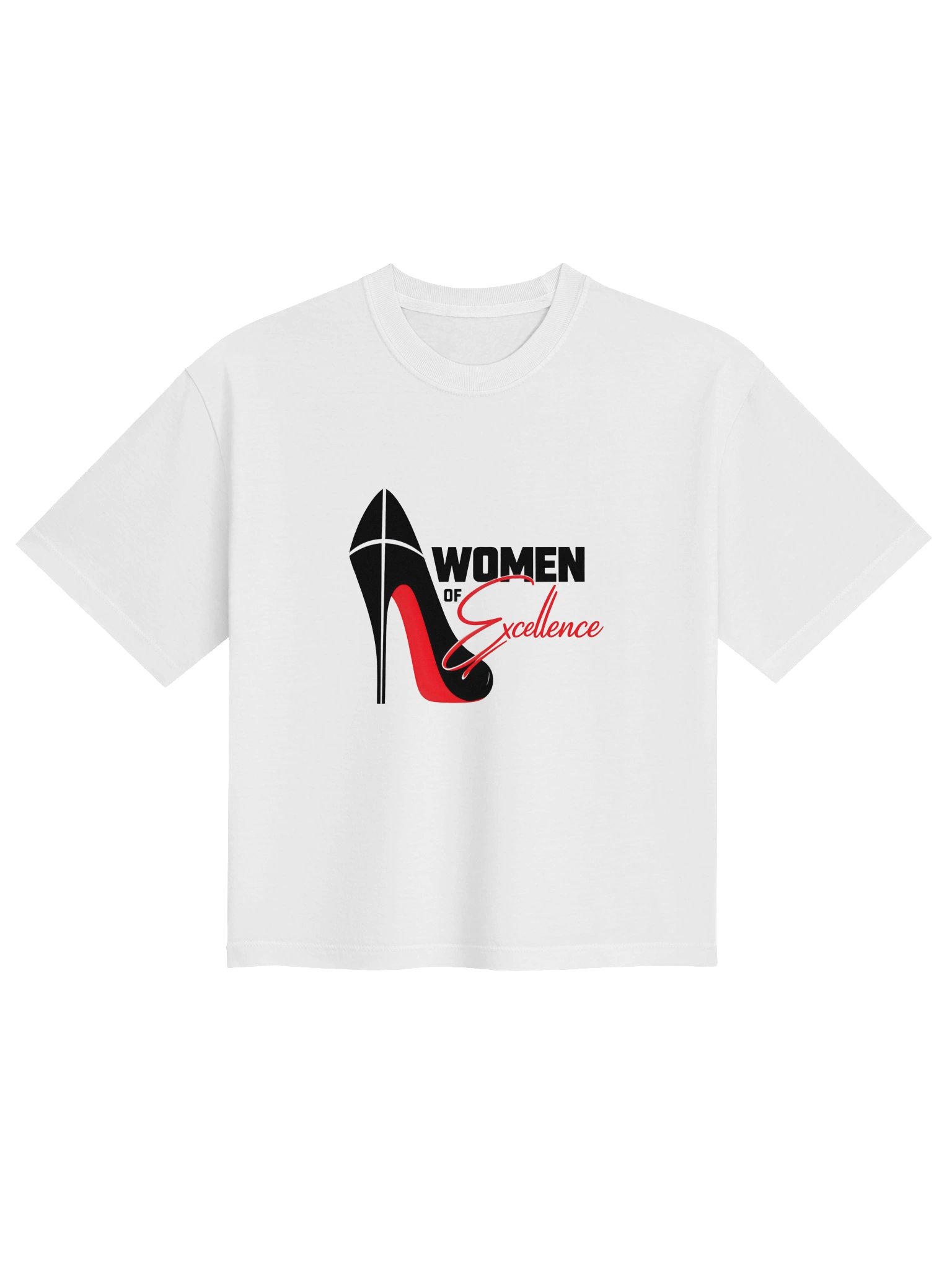 Women Of Excellence Heavyweight Box Tee | White product image (1)