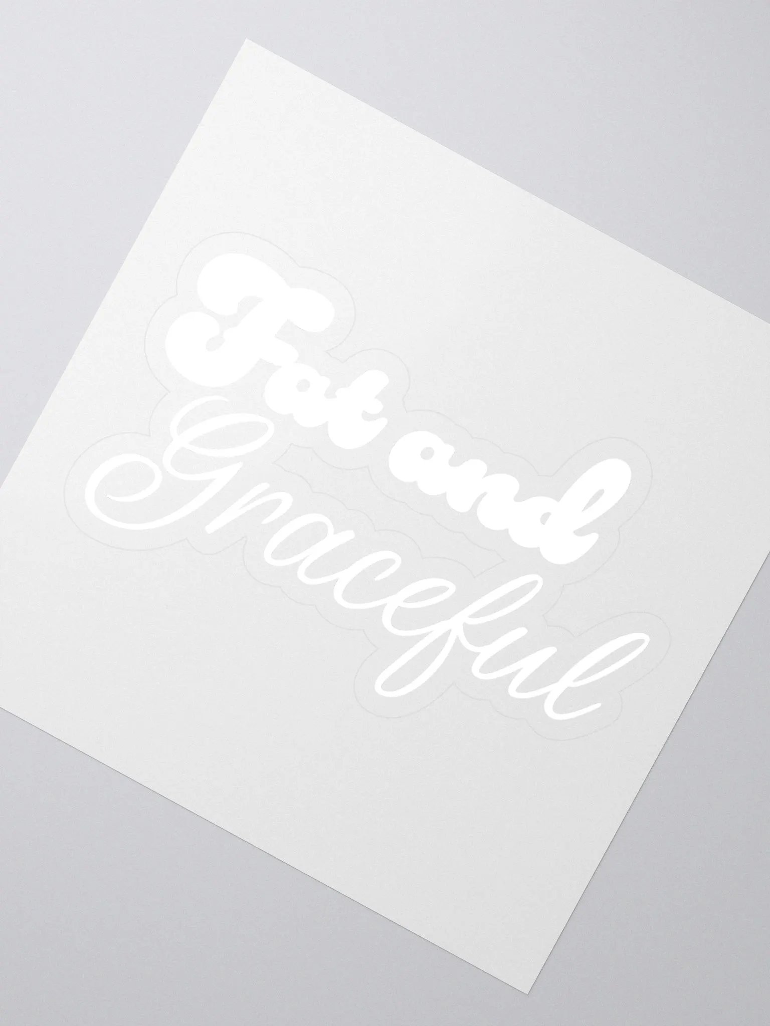Fat and Graceful Sticker product image (2)