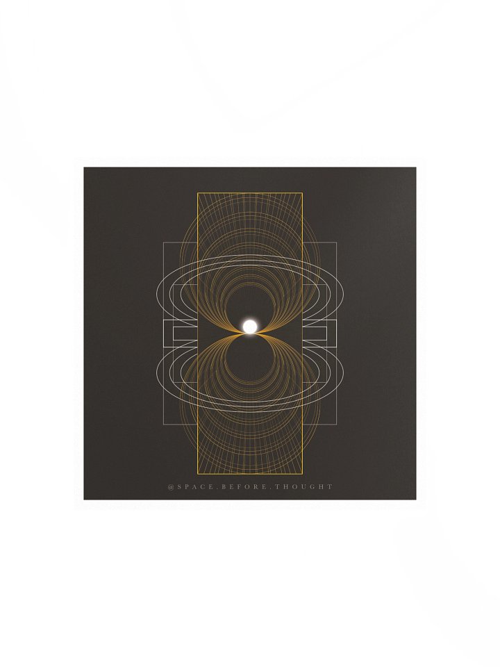 Line art - Square matte poster product image (2)