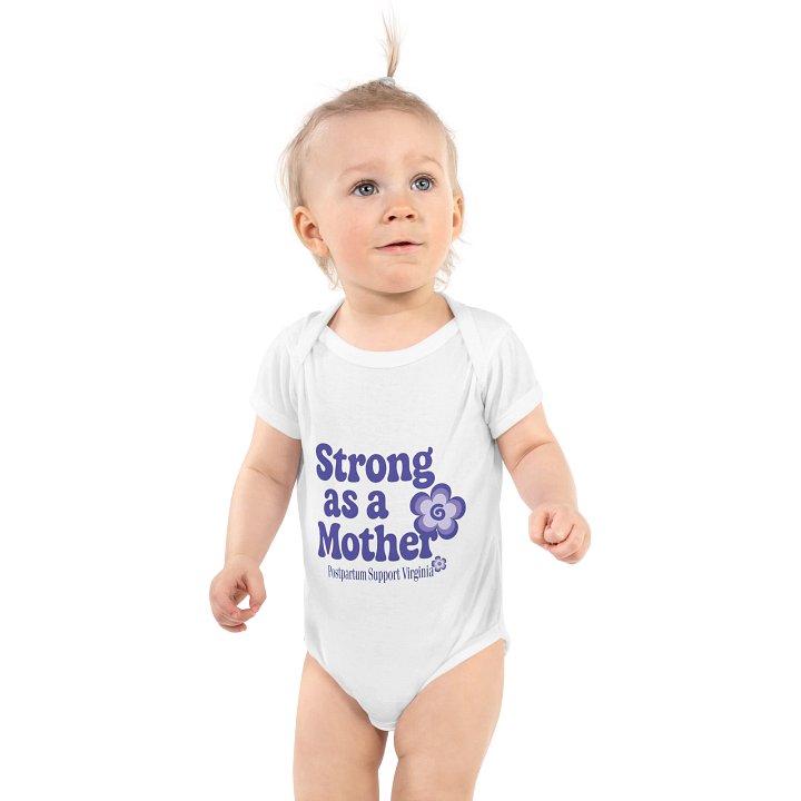 Strong as a Mother Baby Onesie product image (1)