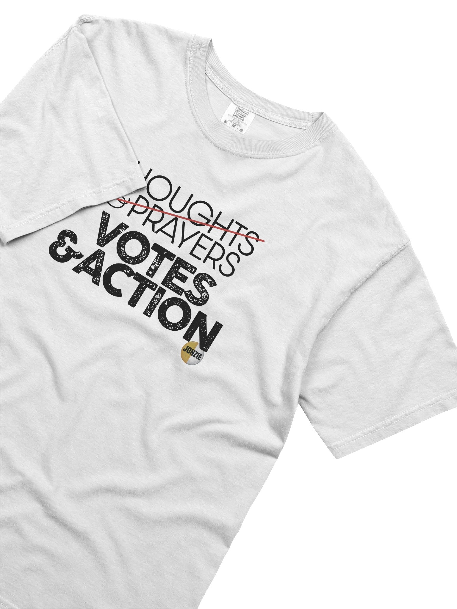 THOUGHTS & PRAYERS T-Shirt White product image (3)