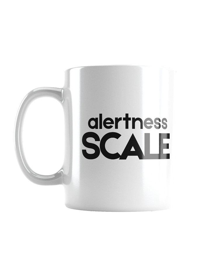 Alertness Scale Mug - Minimalist Shared Living Humour - Evening Ritual Gift product image (1)