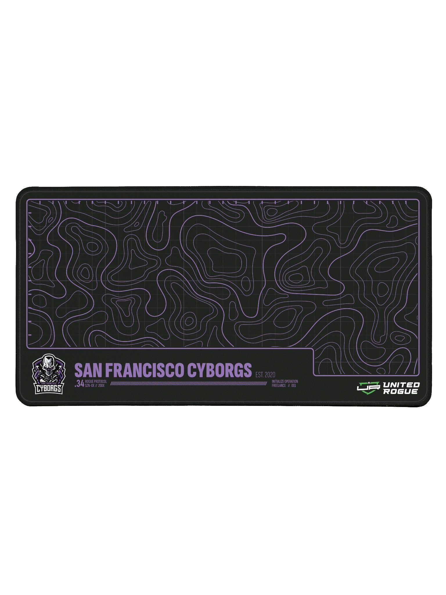 San Francisco Cyborgs Map Desk Mat product image (1)