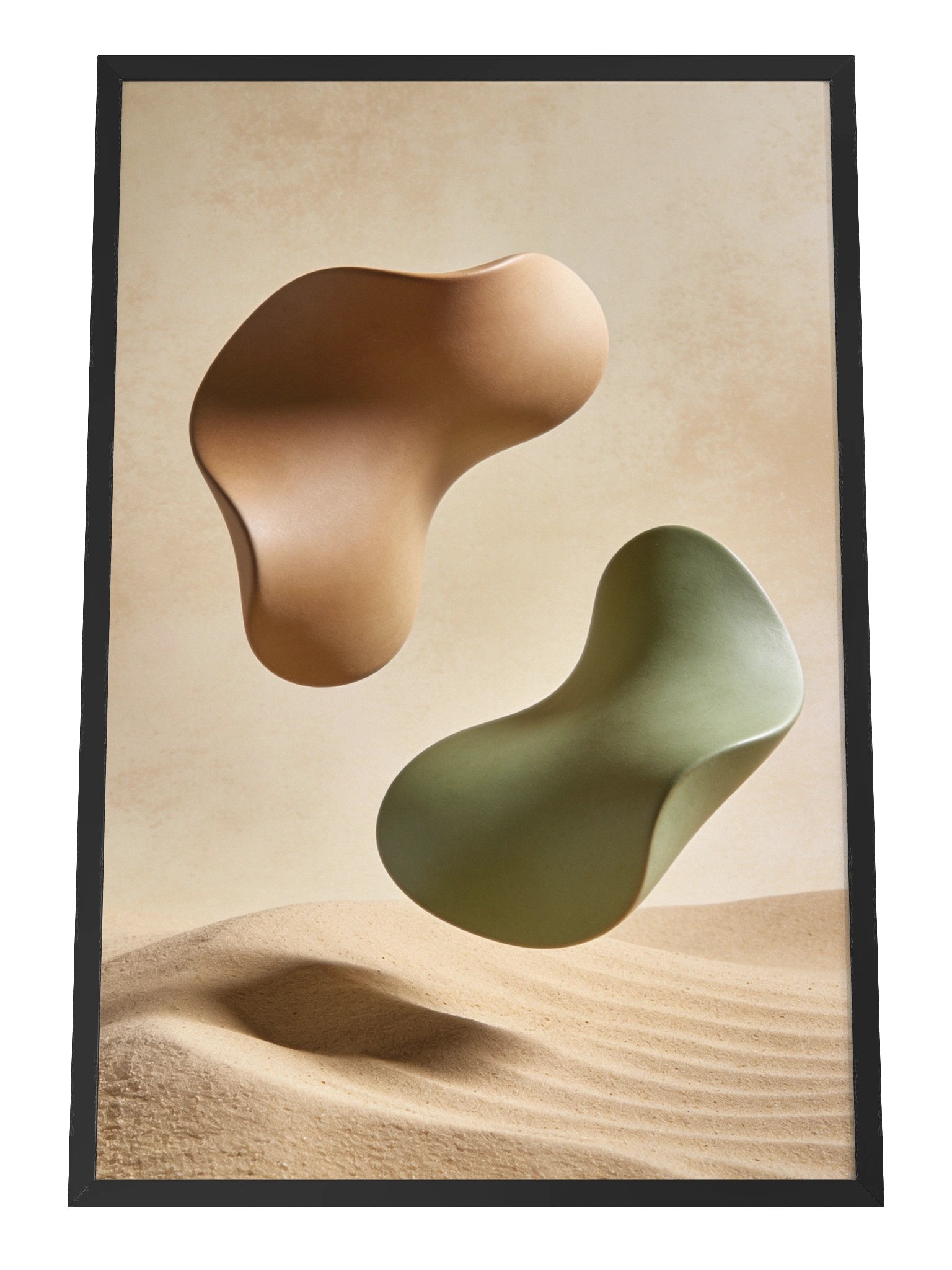 Desert Harmony: Abstract Earth Tones Wall Art-61×91 cm product image (3)