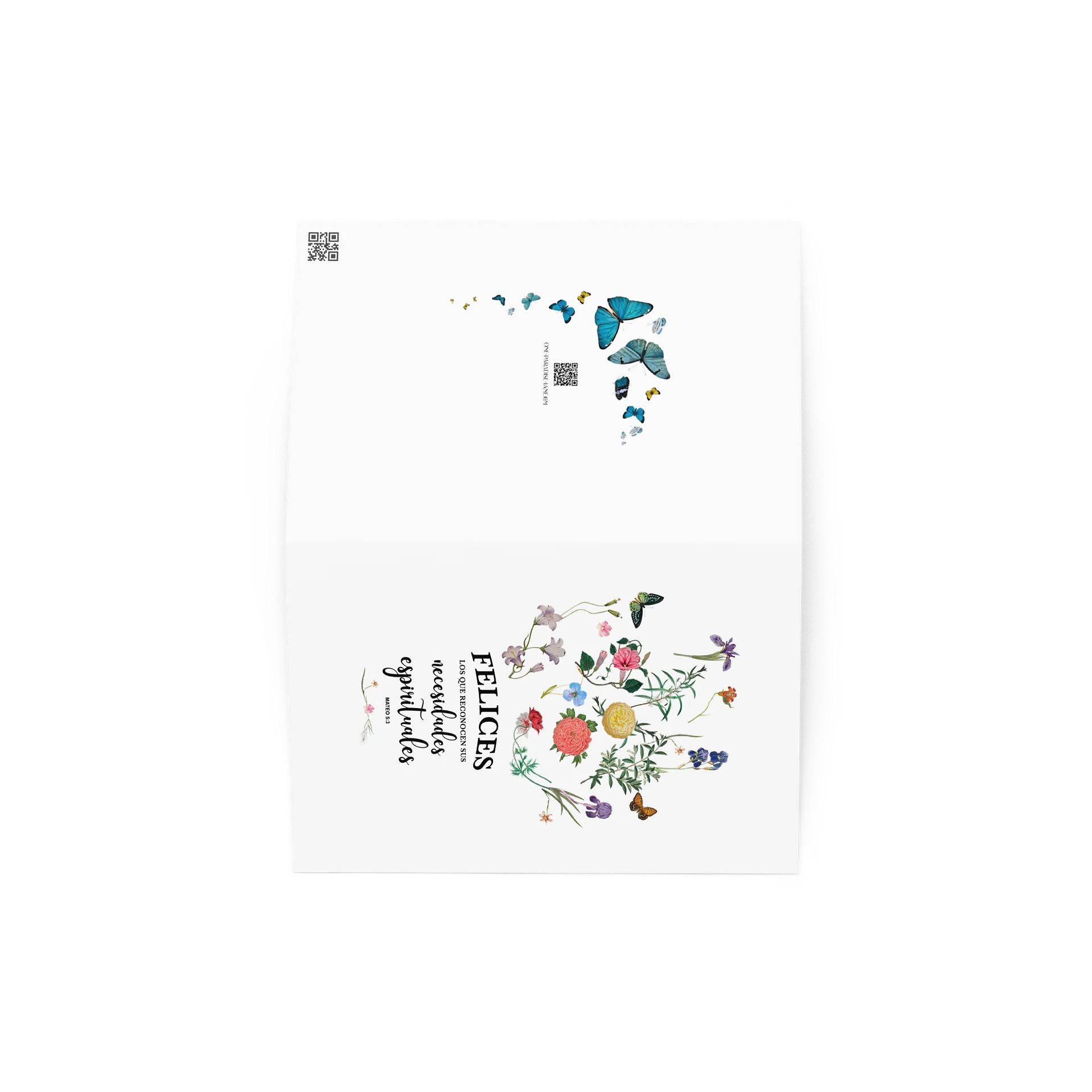 Tarjeta "Felices Los Que Reconocen Sus Necesidades Espirituales" | Mateo 5:3 product image (3)